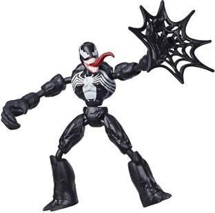 MARVEL Spider-Man Bend and Flex Venom, 6-Inch Flexible Action Figure, Includes Web Accessory, Ages 6 And Up