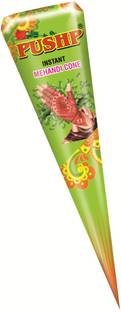 Pushp Henna Mehandi Cone (Pack of 12) Natural Mehendi
