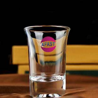 AFAST New Stylish Transparent Drinking Glass (Set Of 1), 30Ml- GH49 Glass Shot Glass