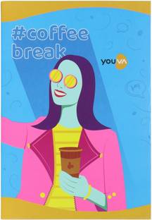 NAVNEET Youva Soft Bound Long Book Trendy Series For School & College Students Pack of 6 Regular Notebook Single Line 172 Pages