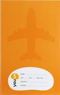 NAVNEET Youva Soft Bound Brown Cover Long Book 17x27 cm Single Line Regular Notebook Single Line 68 Pages