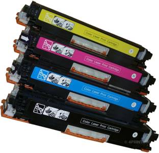 FINEJET 126A / CE310A Black / CE311A Cyan / CE312A Yellow / CE313A Magenta ( 1 SET ) Compatible Laserjet toner cartridge for HP LaserJet Pro CP1025, MFP M175a , CP1025nw , M275 MFP Black + Tri Color Combo Pack Ink Cartridge
