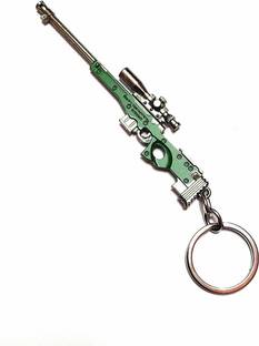 gtrp Pubg AWM Metal Gun Keychain Sniper Weapon (Multi Color) 11 cm Size Key Chain