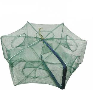 Power Up Hunting Hobby Portable Folding Hexagon Fishing Net Fish Crab Shrimp Cage Trap Fishing Net