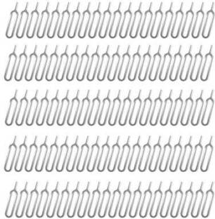 BBS PRO ( PACK OF-100 PCS ) SIM Card Tray Open Eject Pin Removal Tool Needle Opener Ejector for All Phones Sim Adapter (Steel) Sim Adapter