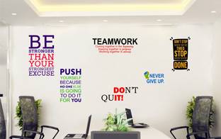 Decal O Decal 35 cm Life Inspiration Quotes Wall Stickers (PVC Vinyl,Multicolour) Self Adhesive Sticker