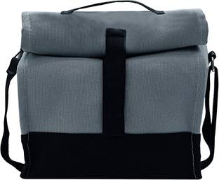 Marine Pearl Thermal Sling Lunch Bag with Bottle Spoon Folk Holder / Seprate Pocket For Spices / Adjustable Height Waterproof Lunch Bag