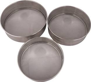 Mohini steels Stainless Steel Atta Chalni/Channi/Flour Sieves Collapsible Sieve