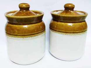 dwij collection 250ml  - 250 ml सिरेमिक अचार की बरनी