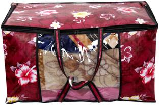 The Furnishing Tree Floral Pattern Red Blanket/Quilt Bag TFTBK66_L