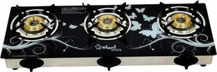 Sigri-wala Sirgi-Wala 3 Burner Design S.S. Auto Ignition PNG Only Stainless Steel Automatic Gas Stove