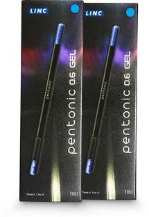 Pentonic 0.6 mm Gel Pen | Quick Dry, Waterproof Ink For Smooth Writing Gel Pen