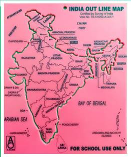 clipper INDIA MAP STENCIL Stencil