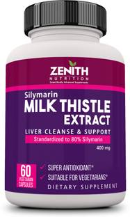 Zenith Nutrition nith Nutrition Silymarin Milk Thistle Lab tested