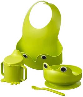 IKEA 4-Piece Eating Cutlery Set for Baby Children (Green)  - Palstic
