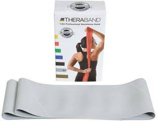 Theraband Theraband Latex Free Exercise Band 5 Feet( Length) x 4 Inches( Width) Silver Resistance Band