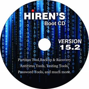 COMPATIBLE Hiren's Boot CD 15.2 DVD Restore Repair Diagnose Boot on any PC or Laptop