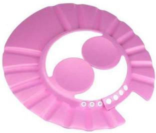 Thrivanta Adjustable Baby Kids Shampoo Bath Bathing Safe Soft Shower Button Closure Cap Hat Hair Shield