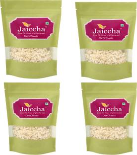 Jaiccha Namkeen Snacks-Pack of 4 Diet Chiwda 75 gms in Green Paper Pouch