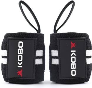 KOBO Power Weight Lifting Wrist Wrap Strength Training Fitness Supports Gym Cardio Wrist Support
