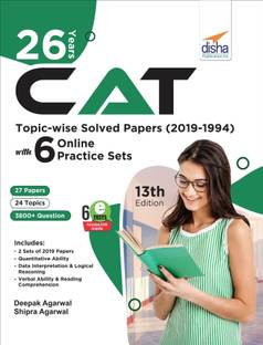 26 Years Cat Topic-Wise Solved Papers (2019-1994) with 6 Online Practice Sets