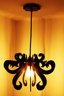 US DZIRE ™ 459 Ceiling light wooden Pendant lamp shade (With Bulb) Hanging Night Lamp For Home Décor living room office hotel café Restaurant etc. Pendants Ceiling Lamp