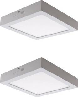 A-Mart™ 18 Watt Square LED Surface Light (Warm White(Yellow), Pack-2) Recessed Ceiling Light Ceiling Lamp