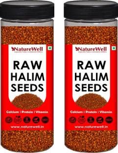 Naturewell Twin Pack of Garden Cress / Halim Seeds (Raw Seeds) 2 Packs of 200 Gram Each Garden Cress Seeds