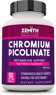Zenith Nutrition Nutrition Chromium Picolinate - 800mcg Lab tested