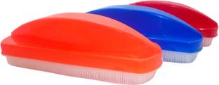 Sky Premium Quality Washing Cloth Soft Bristle Cleaning Washing Laundry Brush Combo (Pack Of 3) Plastic Wet and Dry Brush