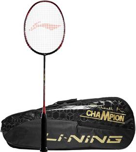 Li-Ning SK 75 - Srikanth Kidambi Signature Series Red Black White Badminton Racquet G4 -3.25 Inches (pack of 1,86 gm)
