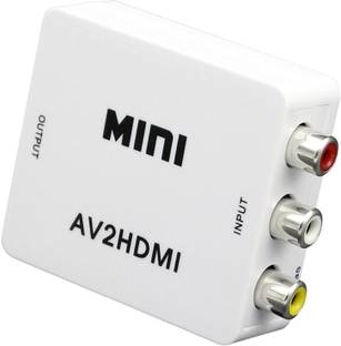 Hybite  TV-out Cable AV to HDMI Converter Adapter (White)