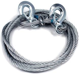 WolkomHome Long Super Strong Emergency Heavy Duty Car Tow Cable Steel 4 m Towing Cable