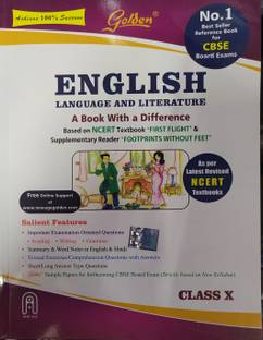 Golden English Language And Literature For Class-10 A Book With A Difference Based On NCERT/CBSE Pattern For ( 2020-2021) Examination