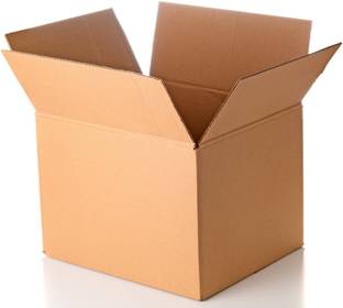 Chirag Enterprise Corrugated Cardboard 3 Ply Corrugated Box Size L=18, W=12, H=12 Inches| Packaging Boxes for Moving/Storage Packaging Box