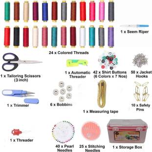 Three Mask Sewing Kit Tailoring Box With All Accessories Sewing Kit