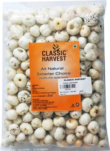 Classic Harvest Regular Lotus Seed Pop/Gorgon Nut Puffed Kernels (Phool Makhana) Fox Nut Grade - Big Size Lotus Seeds(Makhana)