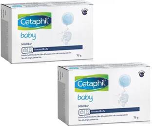 Cetaphil Mild Bar Cleansing - Enriched With Shea Butter, Olive & Avocado Oi, Pack Of 2