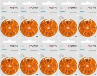 Signia Hearing Aid Battery Size 13, Pack of 60 Batteries HearingAidBattery-13no-10pack Stethoscope Case