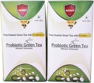 Nutrust Probiotic green tea pack of 2 Lemon Green Tea Box