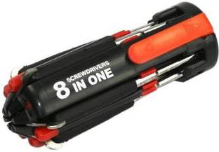 Ubod Point 8 in 1 Aluminum Screwdriver Tool Kit with 6 LED Light Combination Screwdriver Set Combination Screwdriver Set