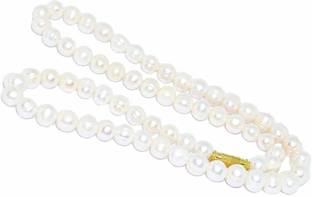 RUDRA DIVINE Real Pearl mala Pearl Stone Necklace