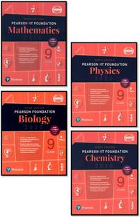 Pearson IIT Foundation Class-9 [ 4-Books Set (MATH. + PHY. + CHEM. + BIO.) ]