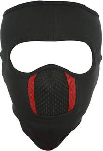 IM UNIQUE Black Bike Face Mask for Men & Women