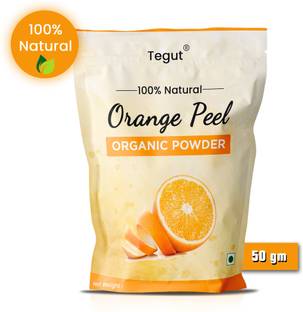 Tegut Organic Herbal Orange Peel Powder For Skin Face Skin Whitening & Hair Conditioning-50g (Pack of 1)