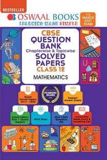 Oswaal Cbse Question Bank Class 12 Mathematics Book Chapterwise & Topicwise Includes Objective Types & MCQ's
