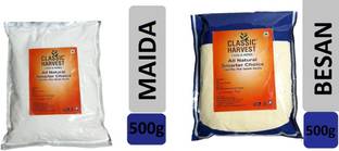 Classic Harvest VALUE PACK MAIDA (500g ) & BESAN ( 500g )COMBO