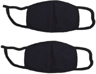 IM UNIQUE IMU 2Pc Black Face Mask