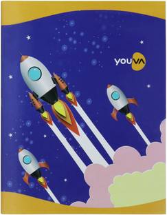 NAVNEET Youva Soft Bound Scrap Book 22x28 cm Unruled Regular Note Book Unruled 64 Pages