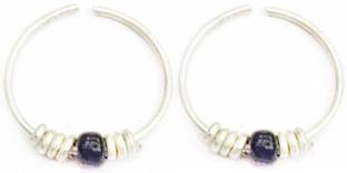 ABHISHEK FASHION Silver Plated Silver, Crystal Nose Ring Set